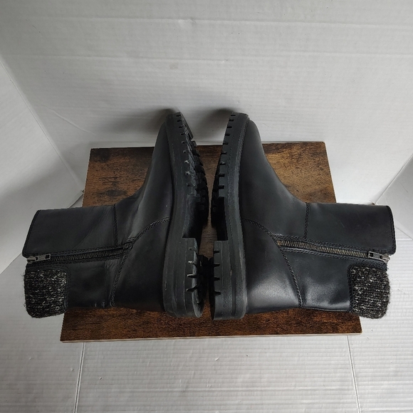 Cougar Black Winter Boots with Textured Upper and Chunky Sole - Picture 10 of 17